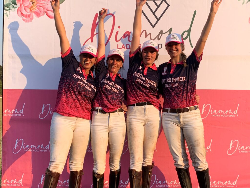 Polo Coach Lolly Stanhope-White playing in the South Africa Diamond Ladies Championships