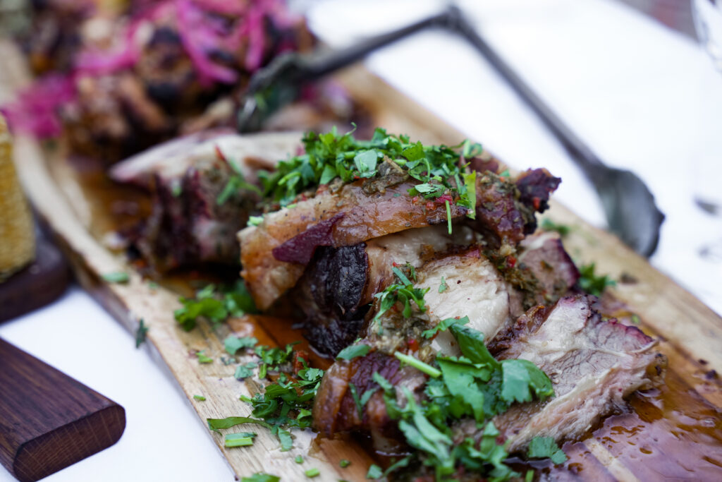 Delicious Asado inspired cuisine for Apres Polo